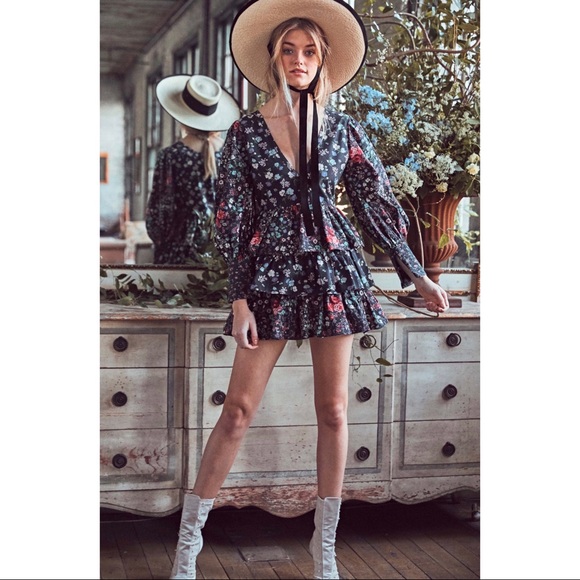 LoveShackFancy Paris Dress in Multi size 4 - Picture 7 of 9